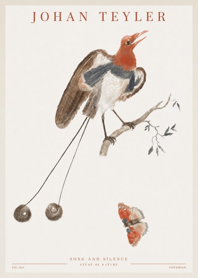 Johan Teyler Song and Silence - Study of Nature No1 - Juliste