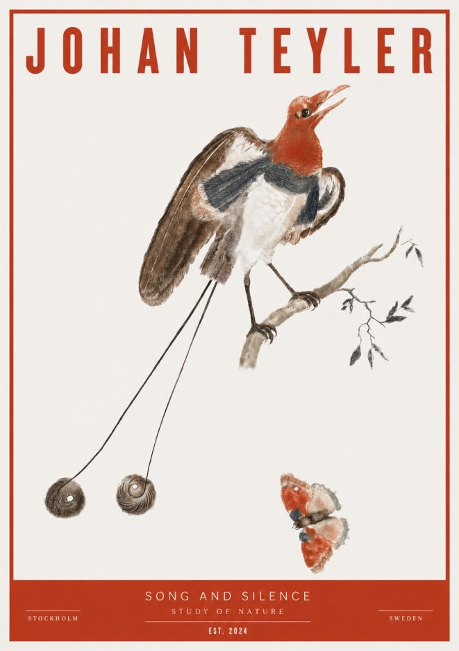 Johan Teyler Song and Silence - Study of Nature No2 - Juliste