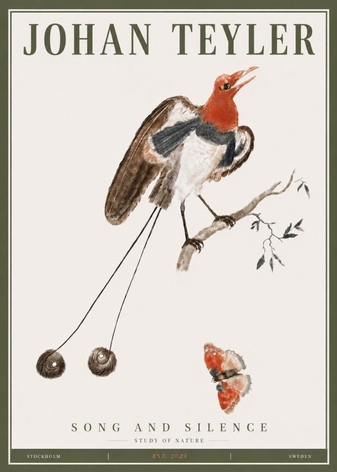 Johan Teyler Song and Silence - Study of Nature No4 - Juliste