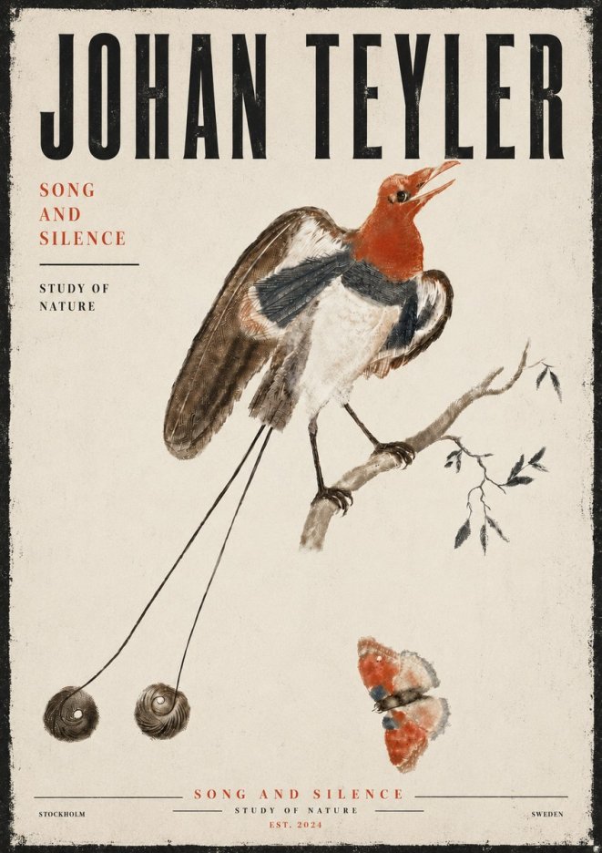 Johan Teyler Song and Silence - Study of Nature No6 - Juliste