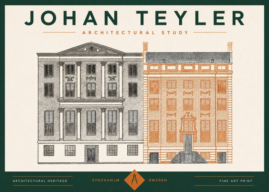 Johan Teyler Architectural Study III No2 - Juliste