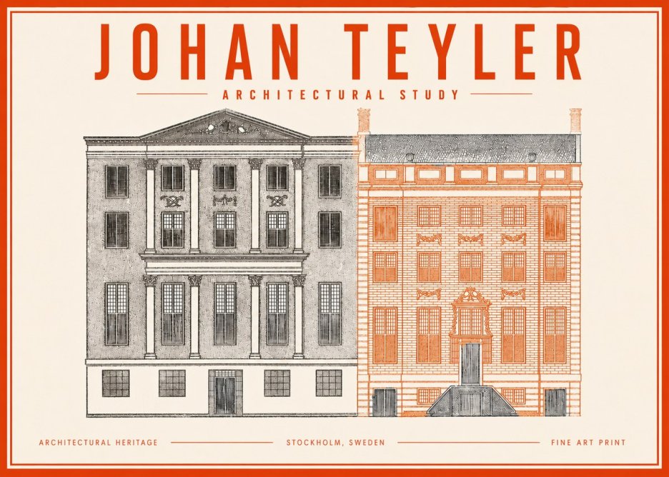 Johan Teyler Architectural Study III No3 - Juliste