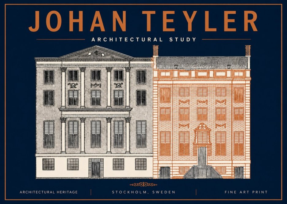 Johan Teyler Architectural Study III No4 - Juliste