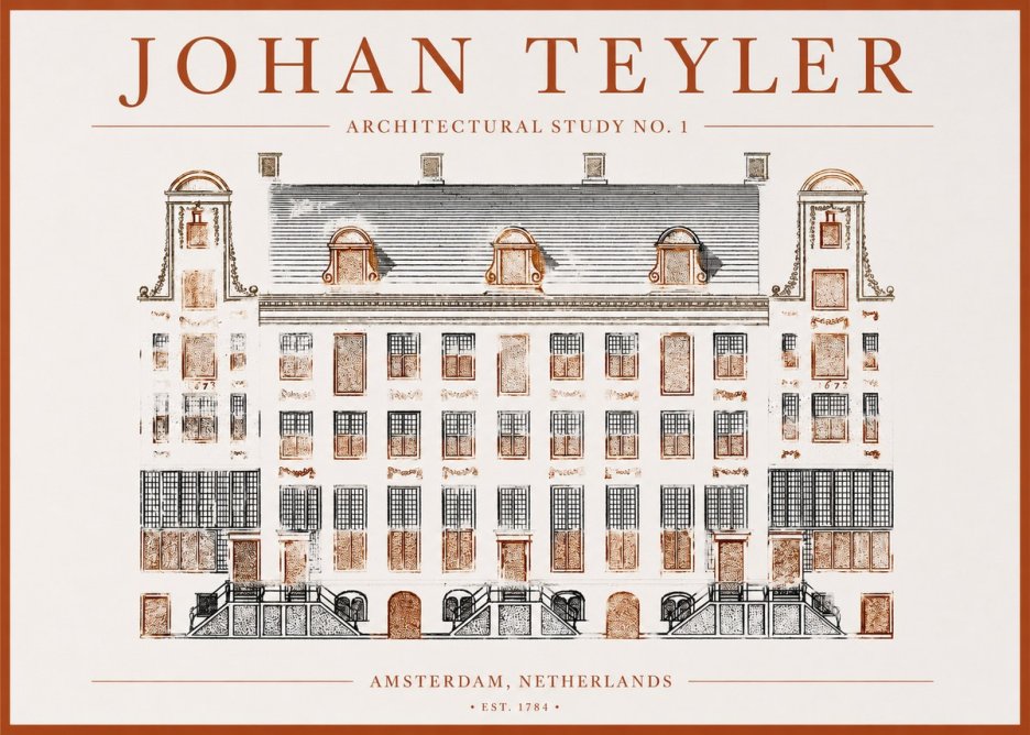 Johan Teyler Architectural Study No. 1 I No1 - Juliste