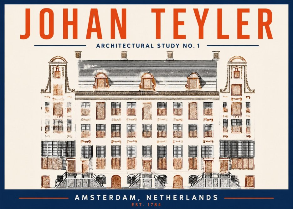 Johan Teyler Architectural Study No. 1 I No2 - Juliste
