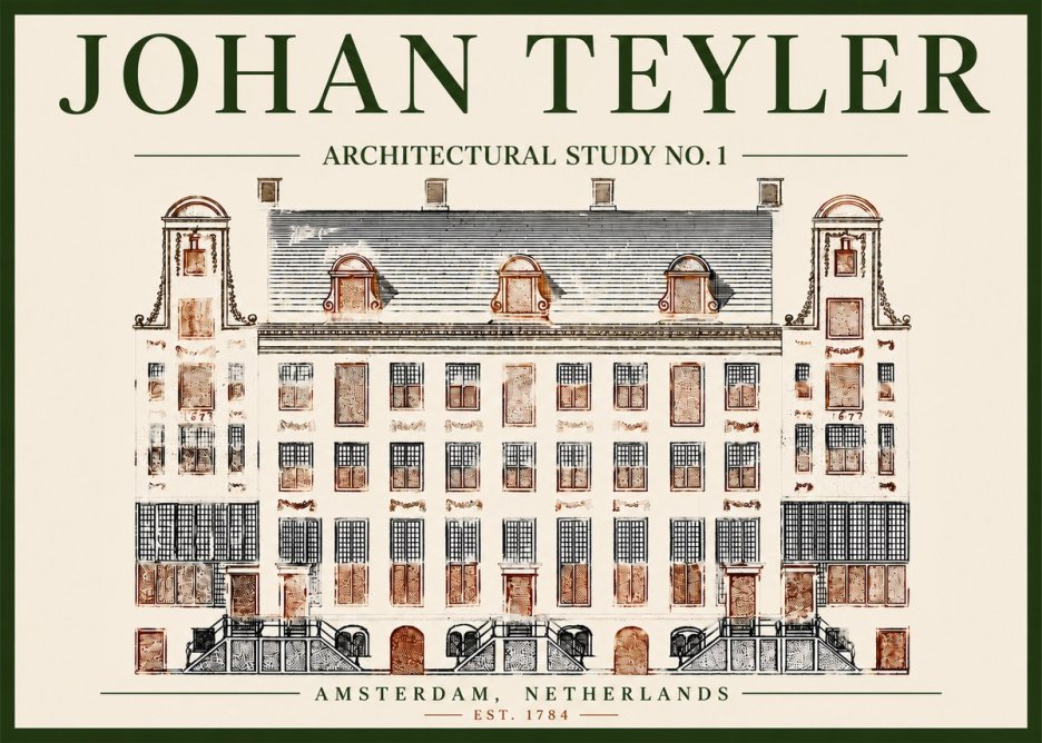 Johan Teyler Architectural Study No. 1 I No4 - Juliste