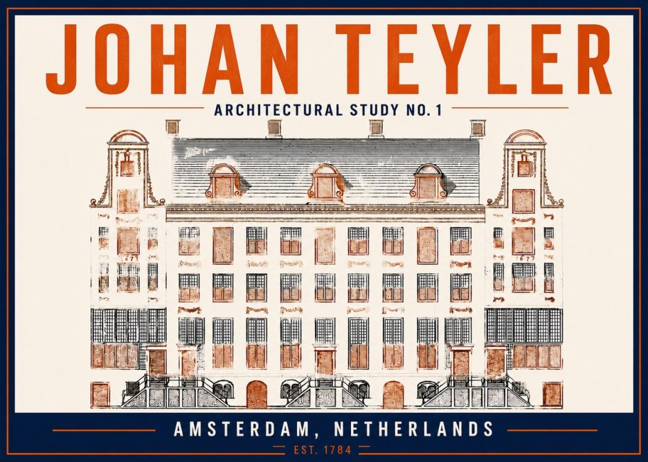 Johan Teyler Architectural Study No. 1 I No5 - Juliste