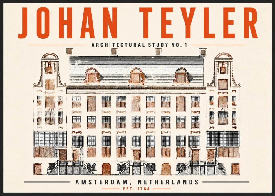 Johan Teyler Architectural Study No. 1 I No6 - Juliste