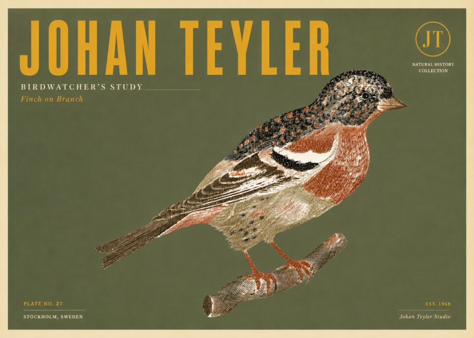 Johan Teyler Finch on Branch No5 - Juliste