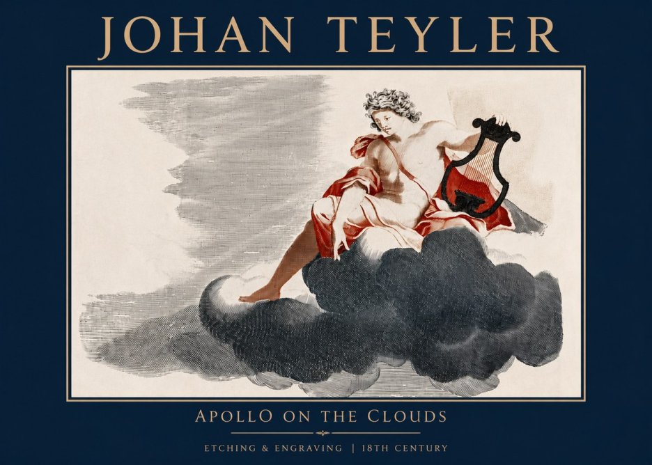 Johan Teyler Apollo on the Clouds No3 - Juliste