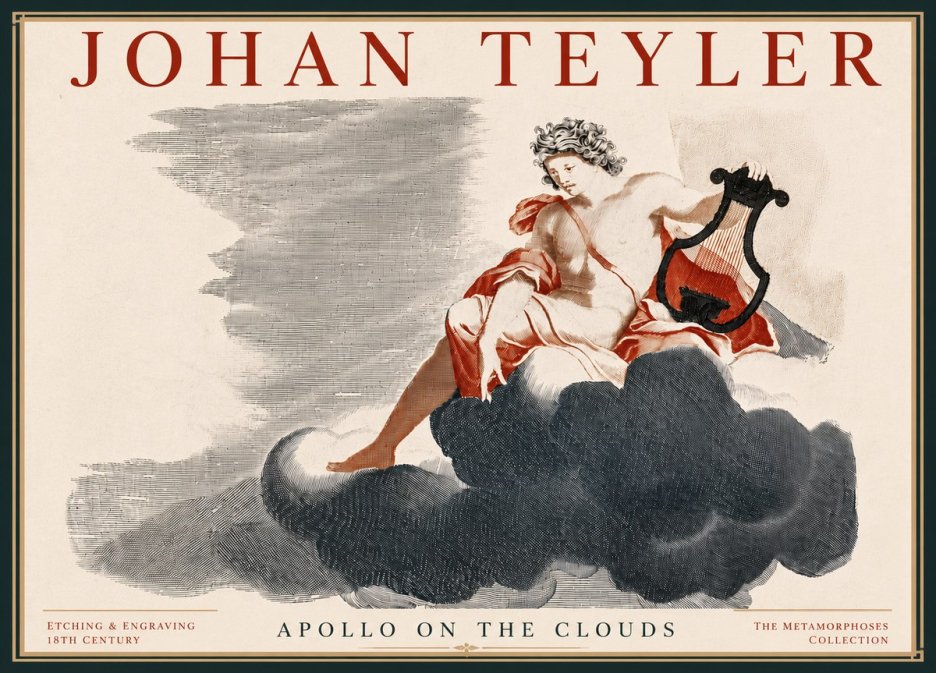 Johan Teyler Apollo on the Clouds No6 - Juliste