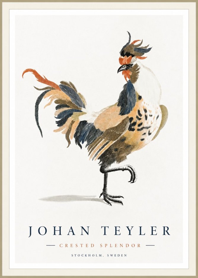 Johan Teyler Crested Splendor No1 - Juliste