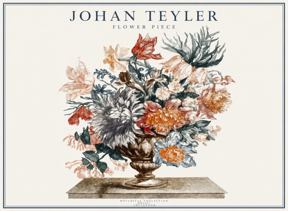 Johan Teyler Flower Piece No1 - Juliste