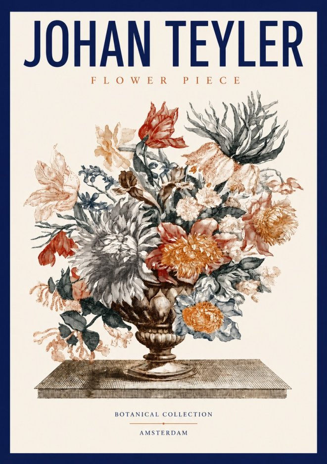 Johan Teyler Flower Piece No3 - Juliste