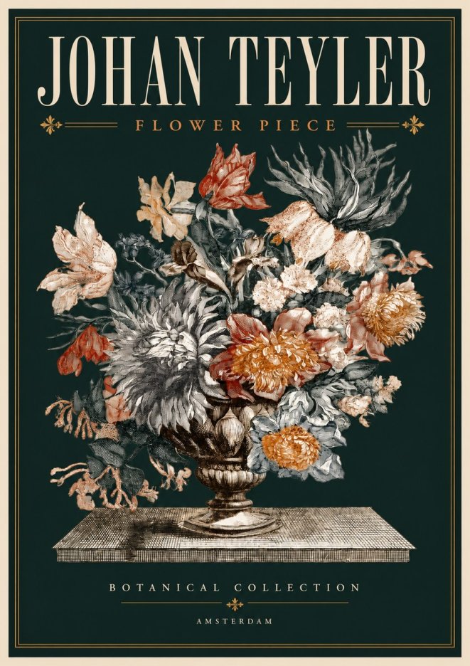 Johan Teyler Flower Piece No4 - Juliste