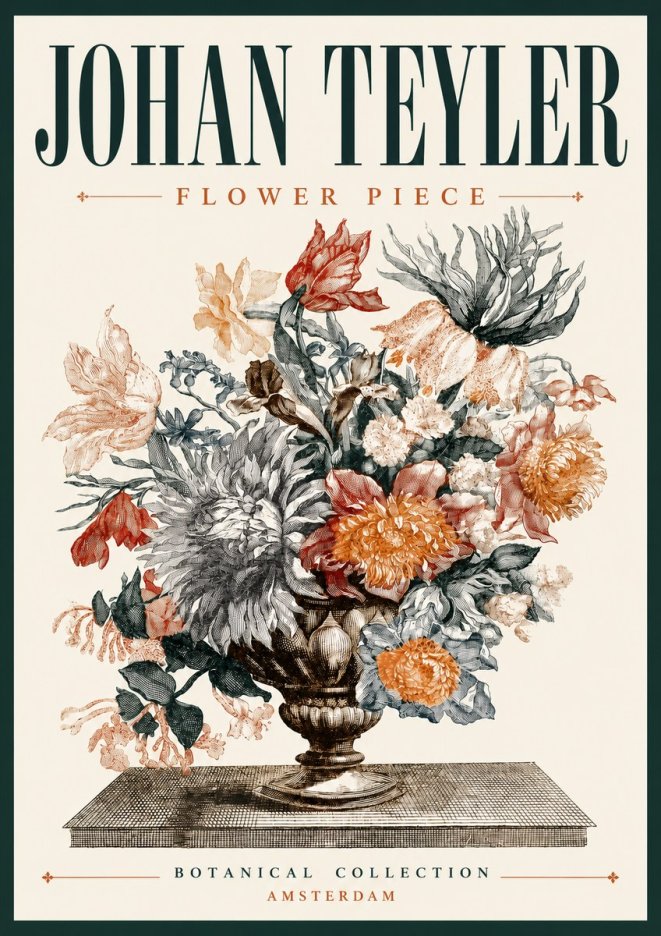 Johan Teyler Flower Piece No6 - Juliste