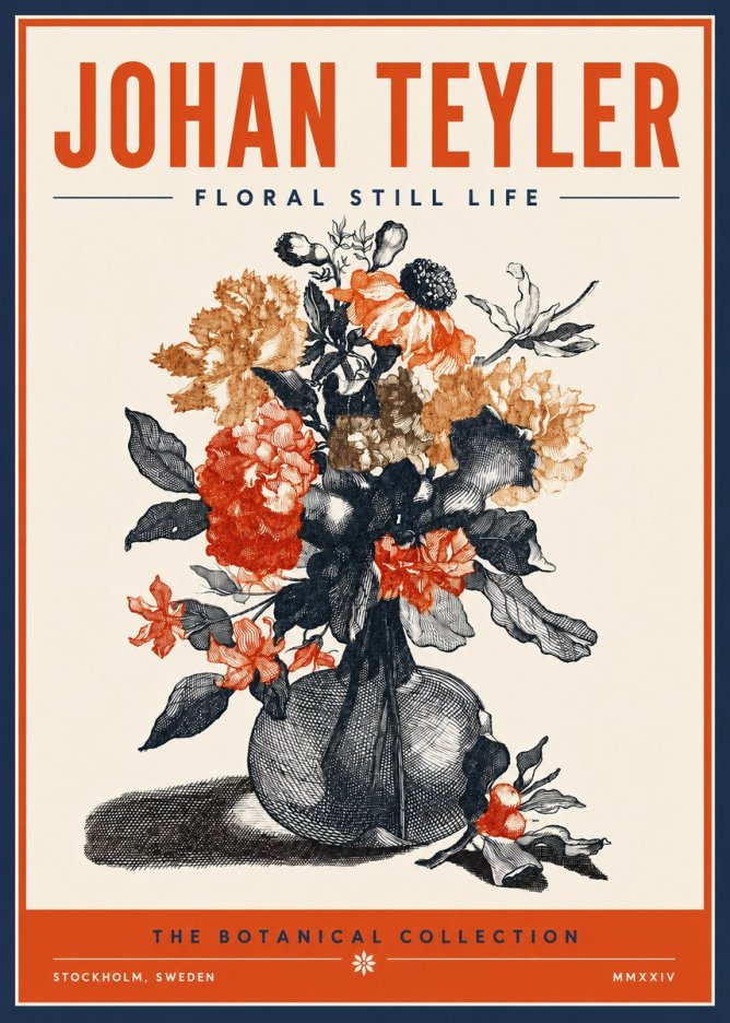 Johan Teyler Floral Still Life II No6 - Juliste