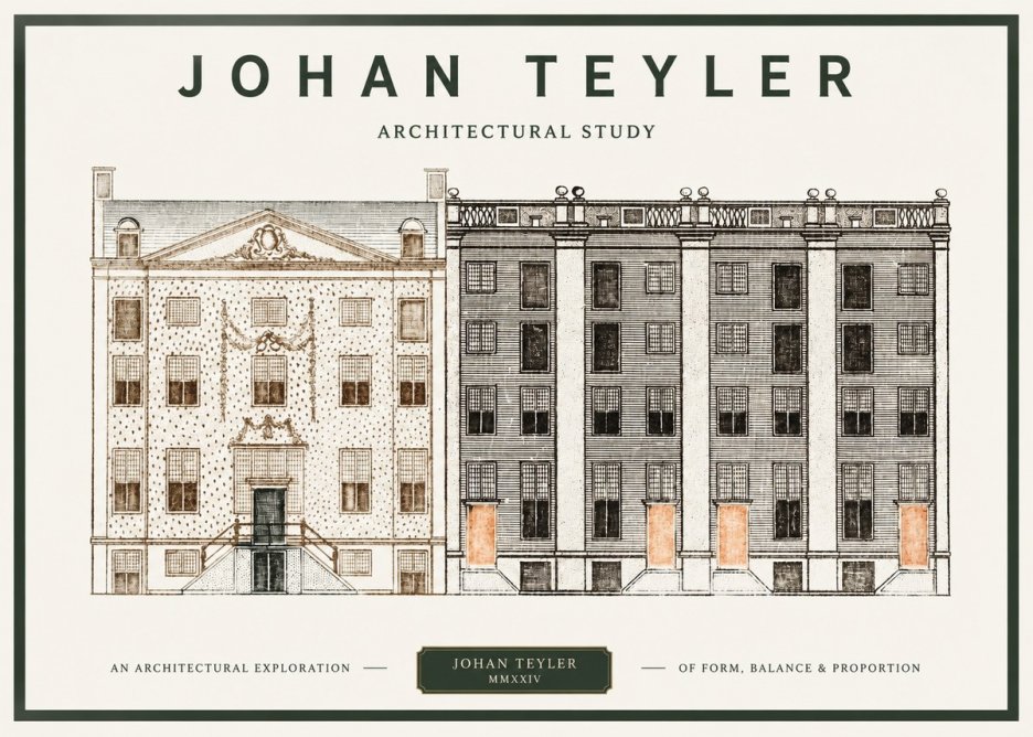 Johan Teyler Architectural Study IV No1 - Juliste