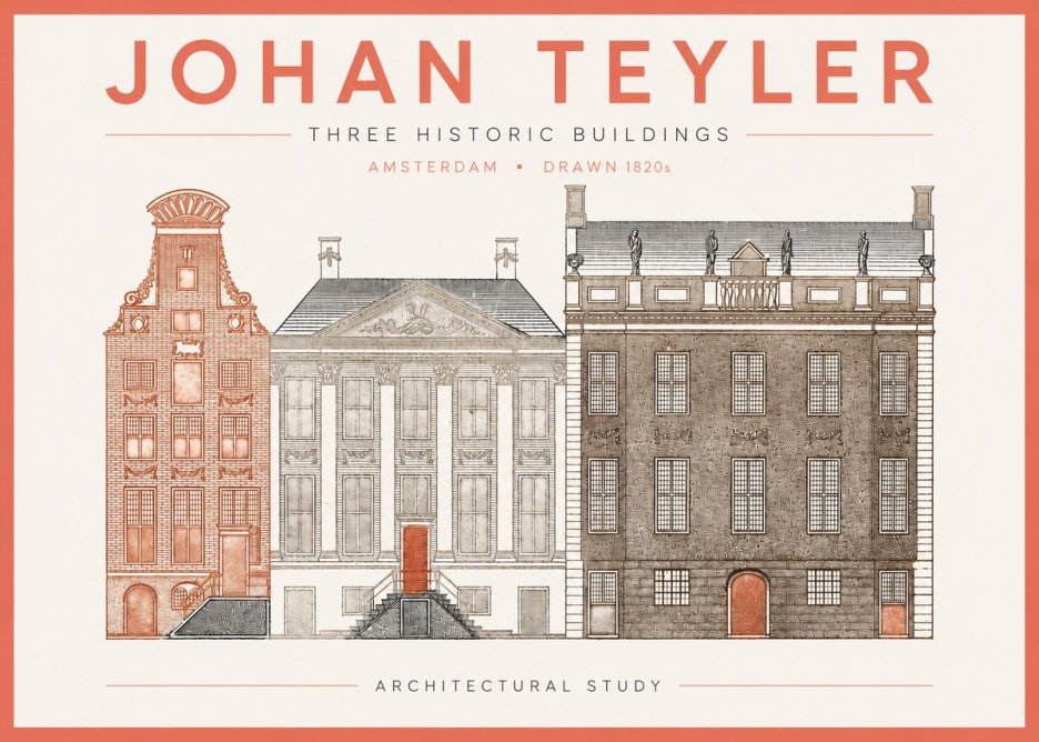 Johan Teyler Three Historic Buildings No2 - Juliste