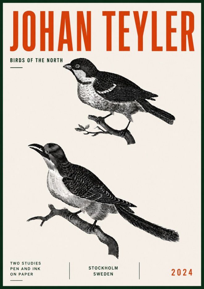 Johan Teyler Two Studies No6 - Juliste