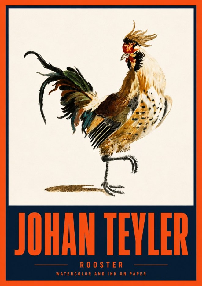 Johan Teyler Rooster No2 - Juliste