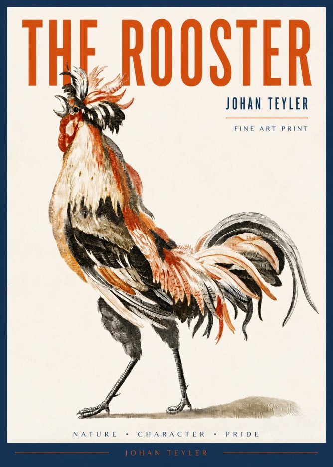Johan Teyler The Rooster No2 - Juliste