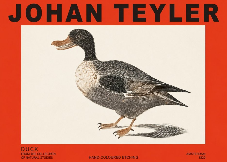 Johan Teyler Duck I No2 - Juliste