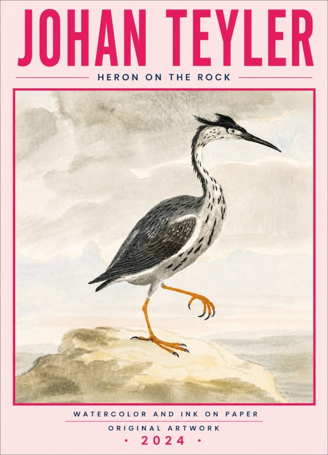 Johan Teyler Heron on the Rock No5 - Juliste