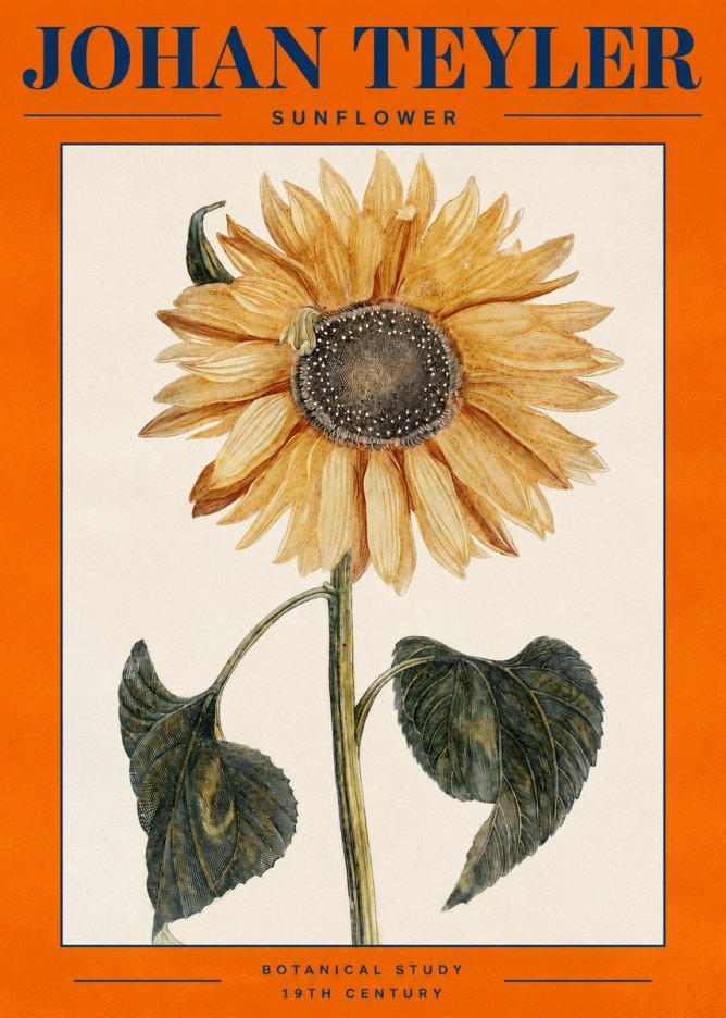 Johan Teyler Sunflower No2 - Juliste