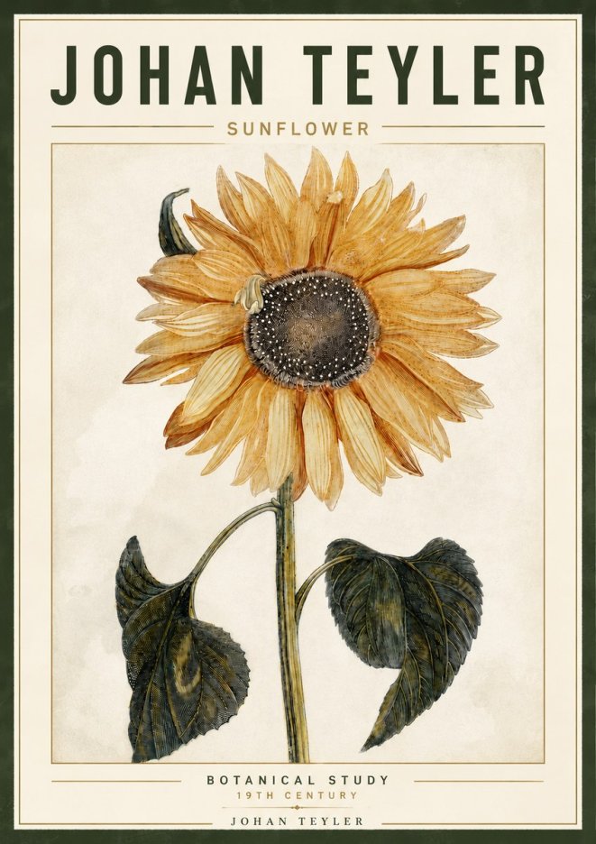 Johan Teyler Sunflower No6 - Juliste