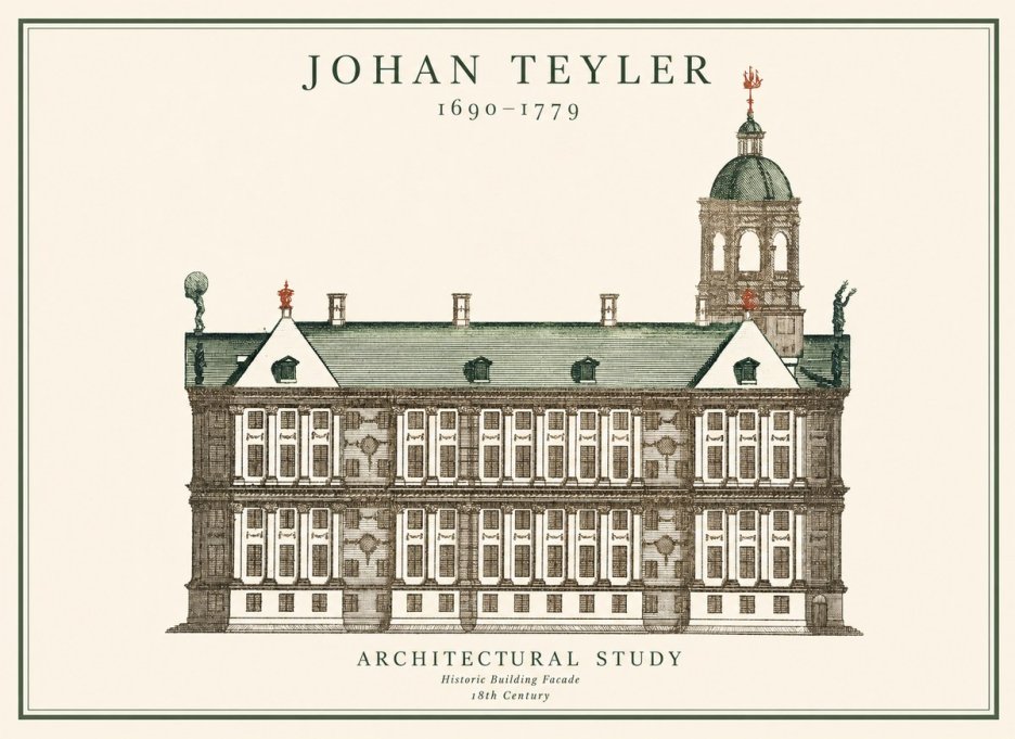 Johan Teyler Architectural Study V No1 - Juliste