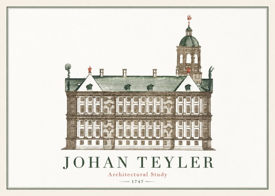Johan Teyler Architectural Study V No2 - Juliste
