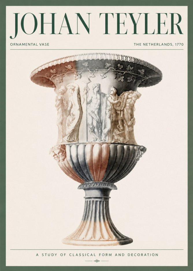 Johan Teyler Ornamental Vase I No3 - Juliste