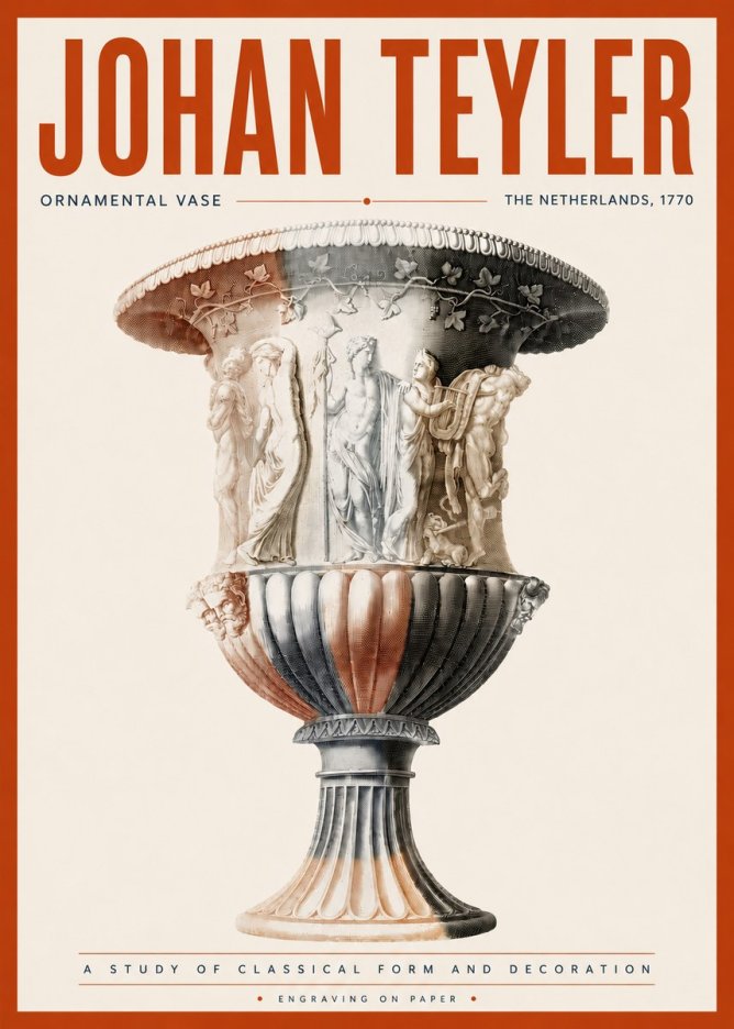 Johan Teyler Ornamental Vase I No5 - Juliste
