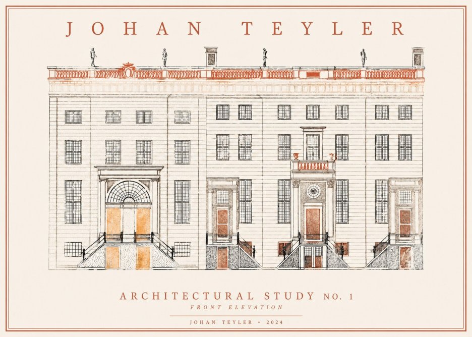 Johan Teyler Architectural Study VI No2 - Juliste
