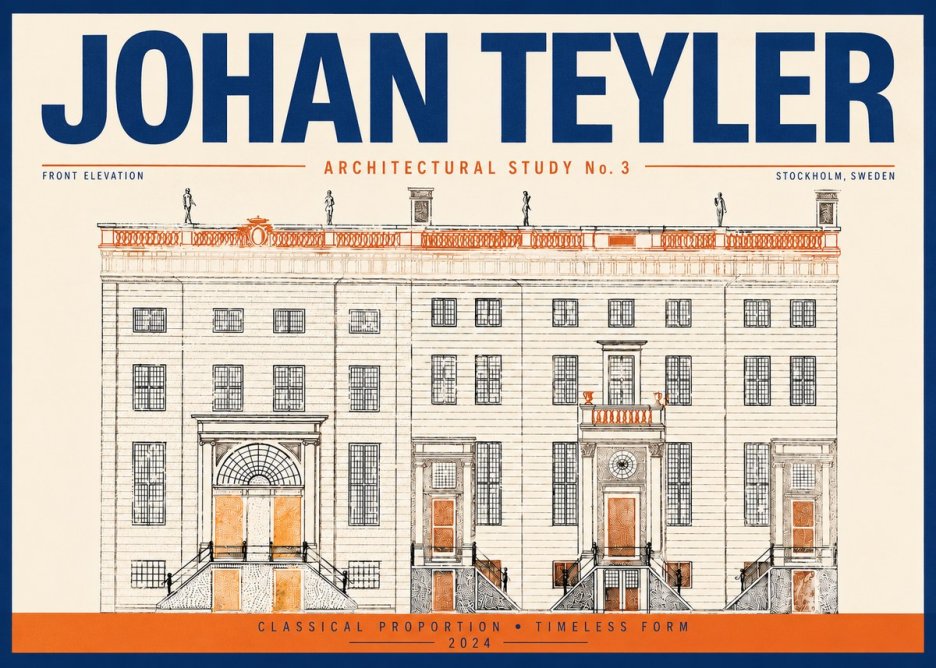 Johan Teyler Architectural Study VI No4 - Juliste