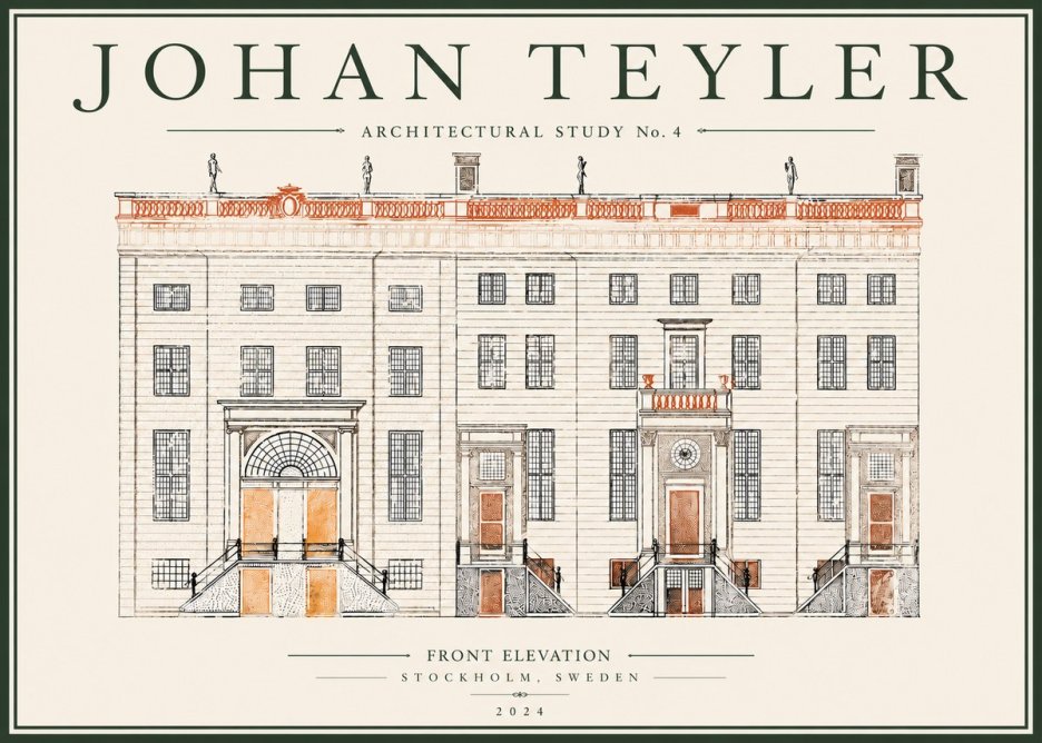 Johan Teyler Architectural Study VI No5 - Juliste