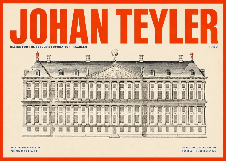 Johan Teyler Haarlem Town Hall - Elevation - 1778 No6 - Juliste