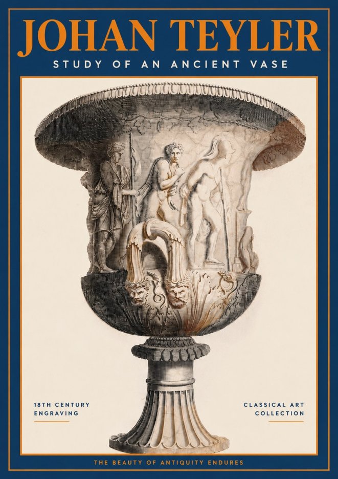 Johan Teyler Study of an Ancient Vase No2 - Juliste
