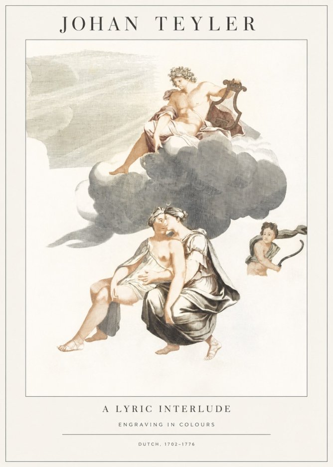Johan Teyler Allegory of Music and Love No2 - Juliste