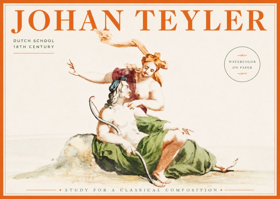Johan Teyler Study for a Classical Composition No3 - Juliste