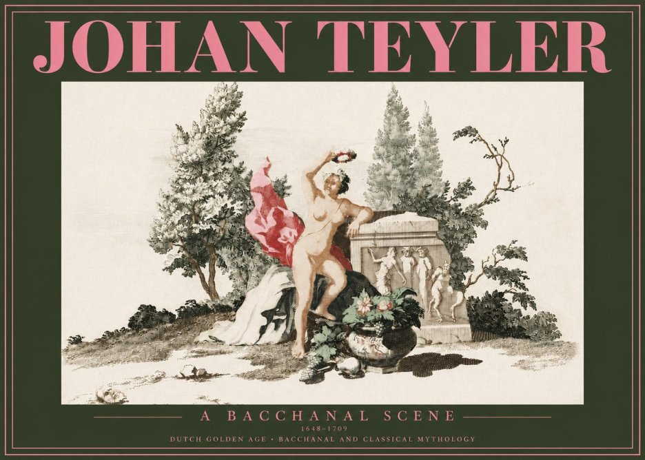 Johan Teyler A Bacchanal Scene No2 - Juliste