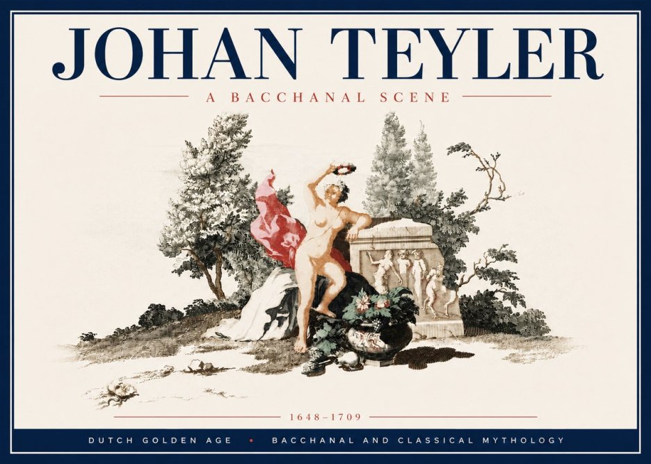 Johan Teyler A Bacchanal Scene No6 - Juliste