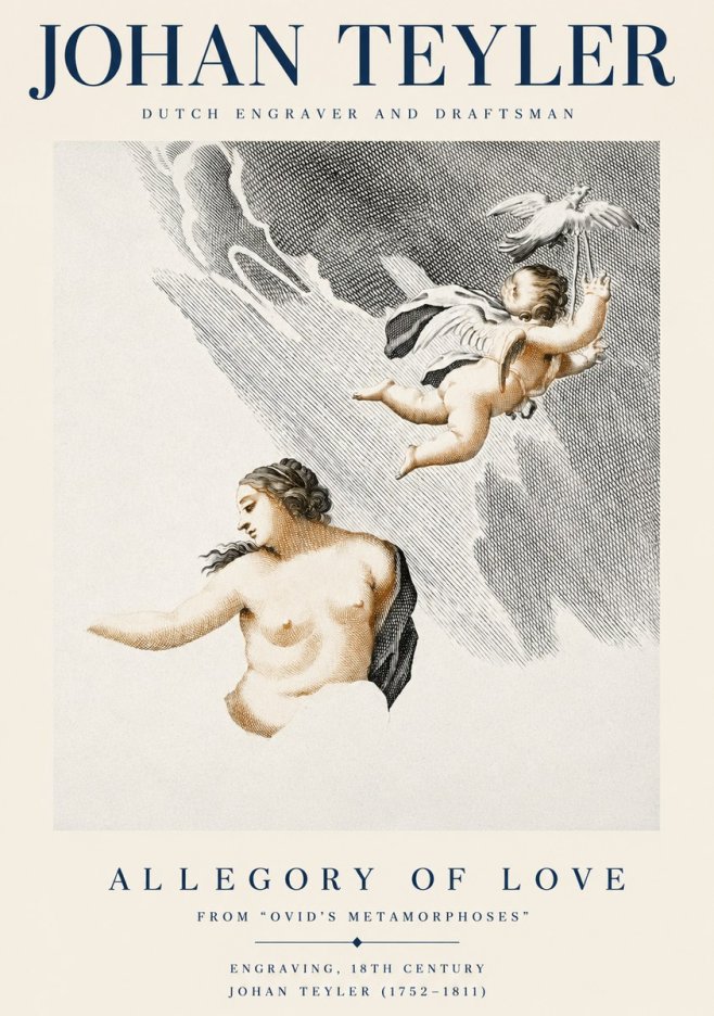 Johan Teyler Allegory of Love No3 - Juliste