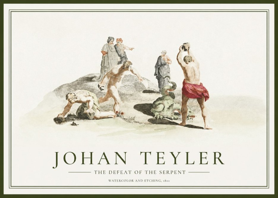 Johan Teyler Study of Ulysses and Polyphemus No2 - Juliste