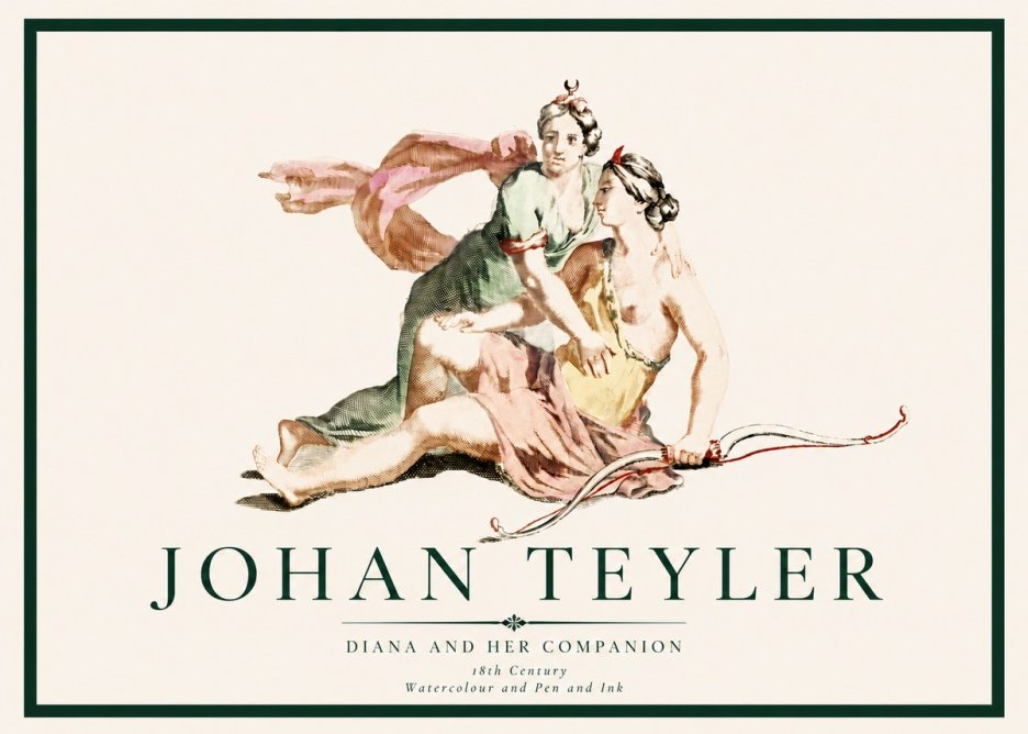 Johan Teyler Diana and Her Companion No3 - Juliste