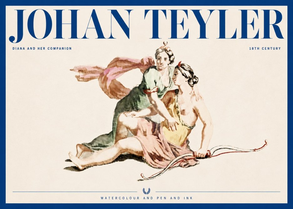 Johan Teyler Diana and Her Companion No4 - Juliste