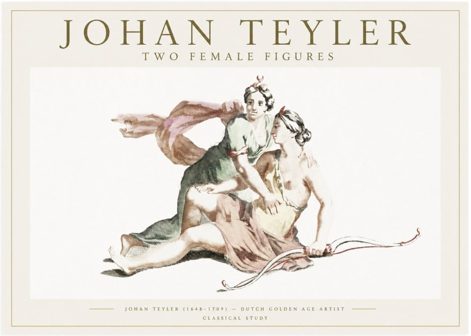 Johan Teyler Diana and Her Companion No6 - Juliste
