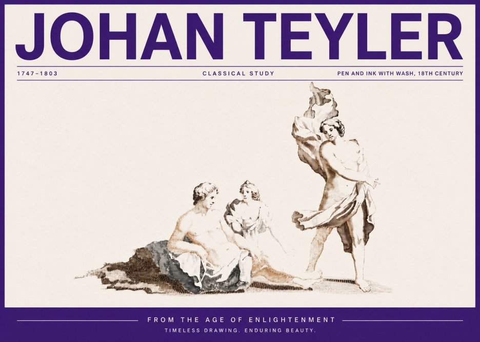 Johan Teyler Classical Study I No5 - Juliste