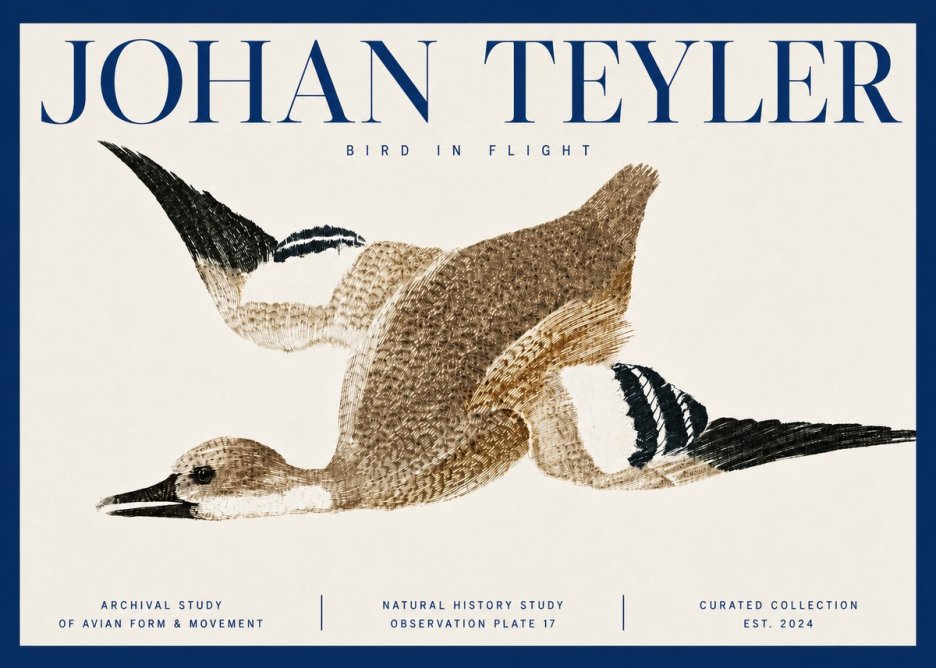 Johan Teyler Bird in Flight II No3 - Juliste